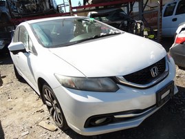 2015 Honda Civic EX-L White Sedan 1.8L AT #A24882